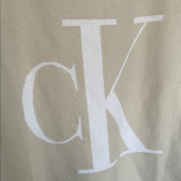 Calvin Klein Women's Beige Crew Neck Sweater - Picture 3 of 6